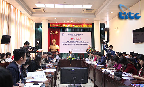 TCDL tổ chức họp báo về tình hình hoạt động của ngành Du lịch năm 2014 và giới thiệu Nghị quyết số 92/NQ-CP của Chính phủ