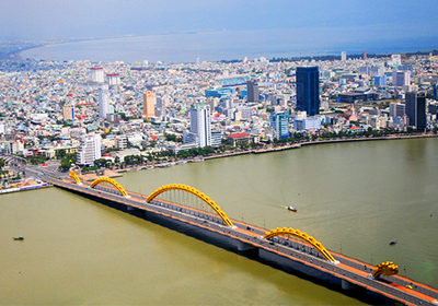 Opening Da Nang City sightseeing tour by helicopter