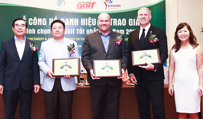 Sân gôn thuộc BRG Golf đoạt giải thưởng Sân Gôn tốt nhất Việt Nam năm 2017