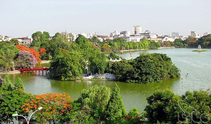 越南首都河内参加世界领先城市目的地奖的竞选