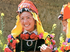 Colours of the Lo Lo ethnic group