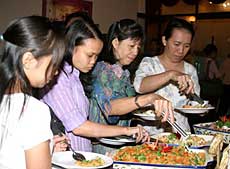 Annual vegetarian buffet at Van Canh Restaurant