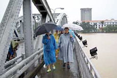 Hue agencies consider creating tours based on city's heavy rain 