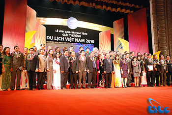 Lễ vinh danh và trao tặng Giải thưởng Du lịch Việt Nam 2010