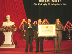 Quảng Nam đón nhận Bằng di tích lịch sử quốc gia 